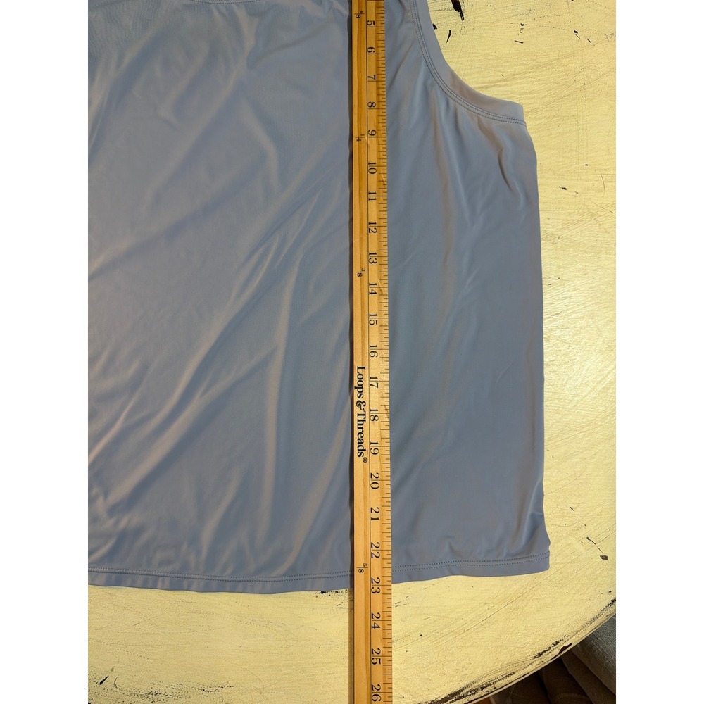 32 Degrees Tank Top Women XL Light Blue Sleeveless Activewear Workout Relaxed - Picture 5 of 5